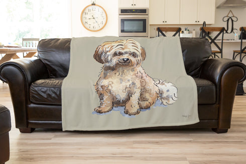 Havanese Cream Throw